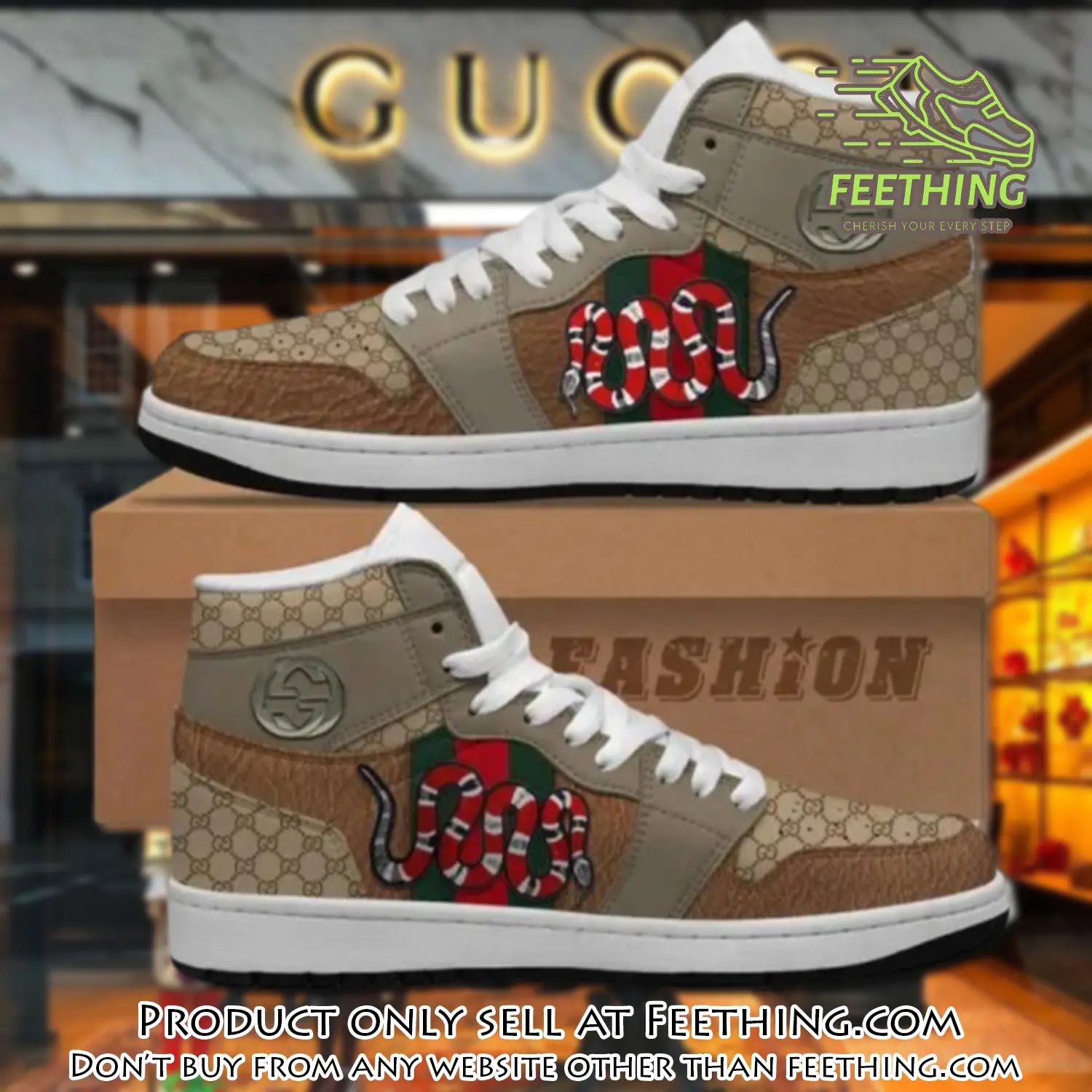 Gucci snake high air jordan sneakers shoes hot  gifts unisex ft2933280